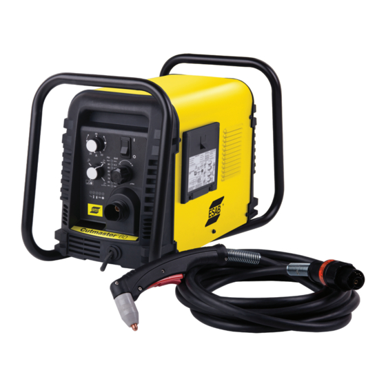 ESAB Cutmaster 60 SL60 1Torch Handbuch