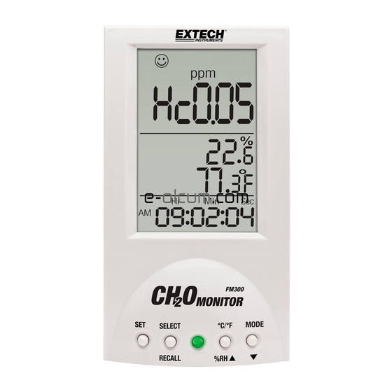 Extech Instruments FM300 Benutzerhandbuch