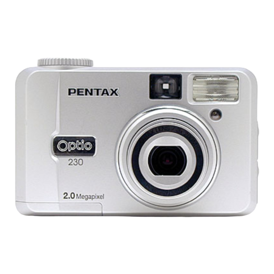 Pentax optio 230 Bedienungsanleitung