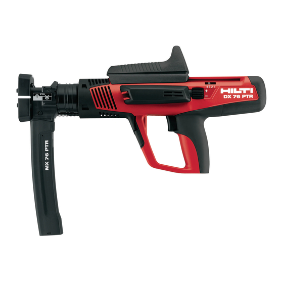 Hilti DX 76-PTR Bedienungsanleitung