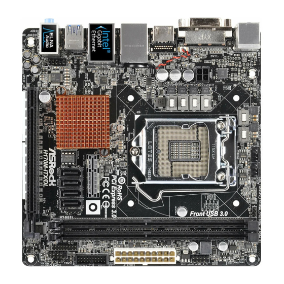 ASROCK H170M-ITX/DL Handbuch