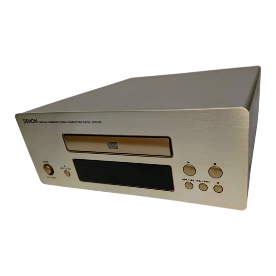 Denon D-F07 Bedienungsanleitung