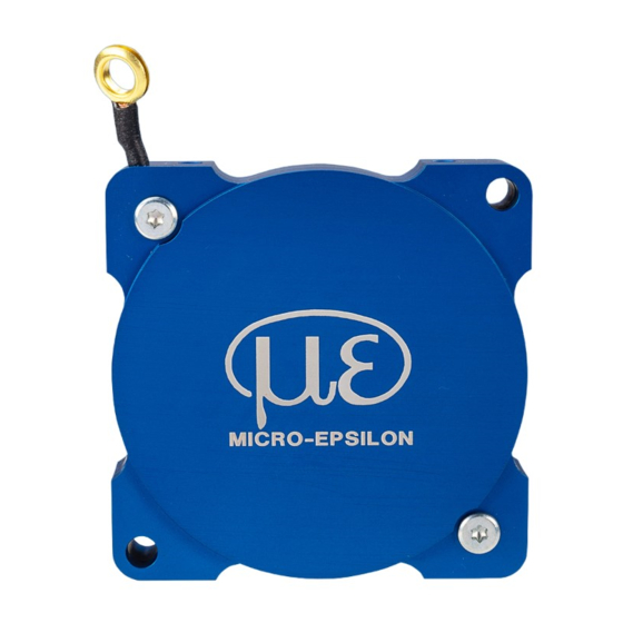 MICRO-EPSILON wireSENSOR WDS Serie Montageanleitung