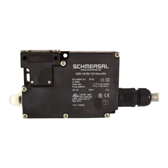 schmersal AZM 161SK-12/12RKA-024 Hinweise Zur Bedienung