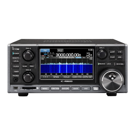 Icom IC-R8600 Bedienungsanleitung