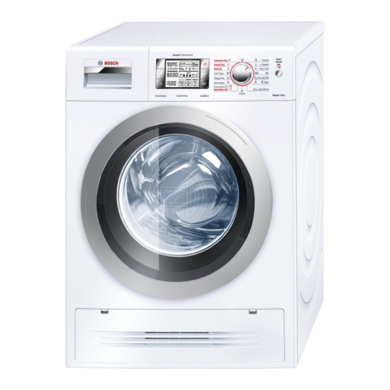 Bosch WVH30542EU Gebrauchs- Und Aufstellanleitung