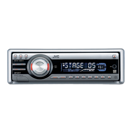 JVC KD-G611 Bedienungsanleitung