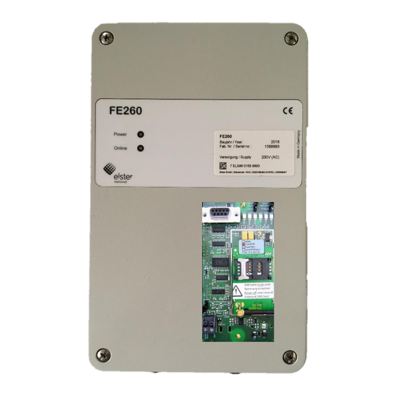 Honeywell FE260 ComFTP Inbetriebnahmeanleitung