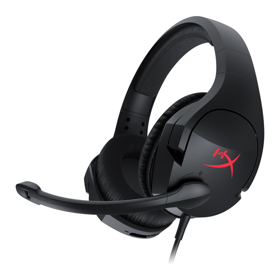 HyperX Cloud Stinger Core Schnellstartanleitung