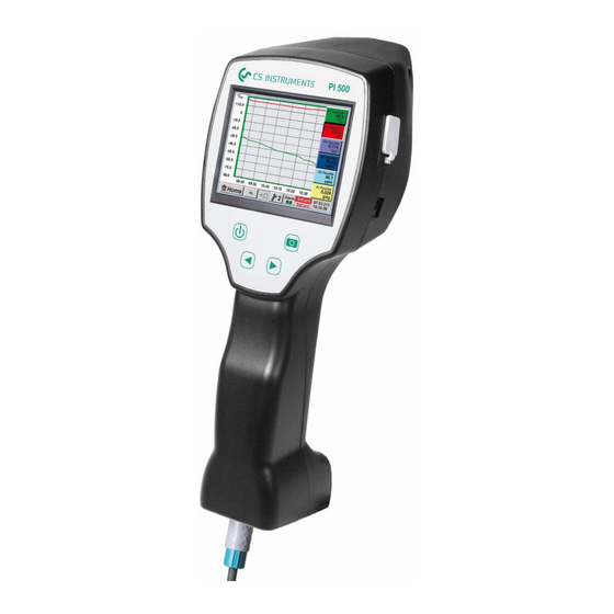 CS Instruments PI 500 Bedienungs- Und Installationsanleitung