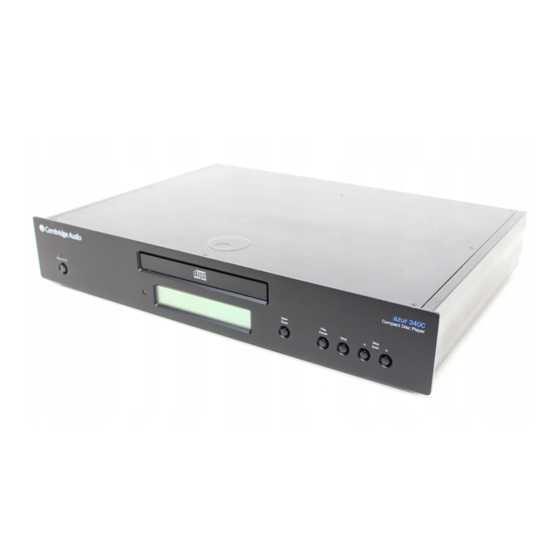Cambridge Audio azur 340C Benutzerhandbuch