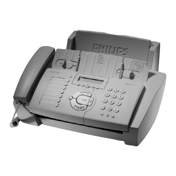 Philips Faxjet 325 Installationshilfe