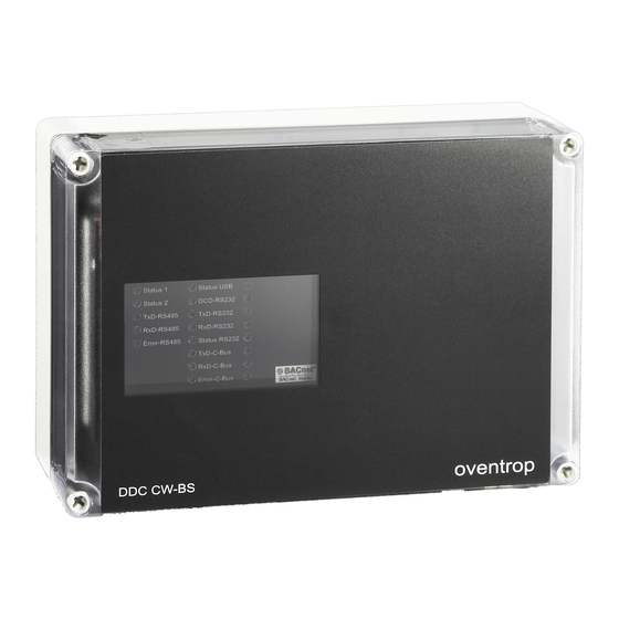 oventrop DynaTemp CW-BS Bedienungsanleitung