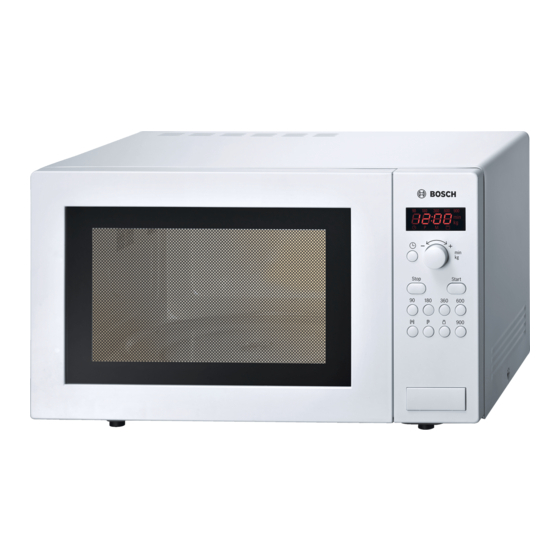 Bosch HMT84M421 Kurzanleitung