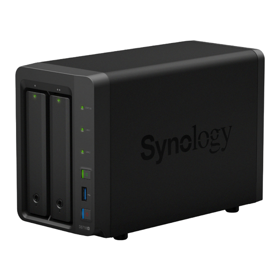 Synology DiskStation DS718+ Hardware-Installationsanleitung