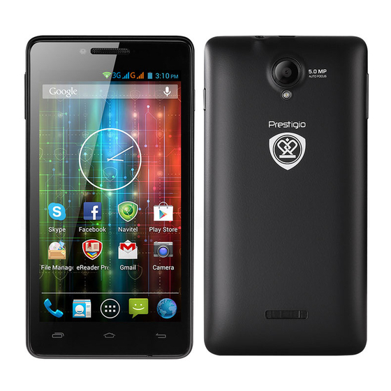 Prestigio MultiPhone PAP5500 DUO Schnellstartanleitung
