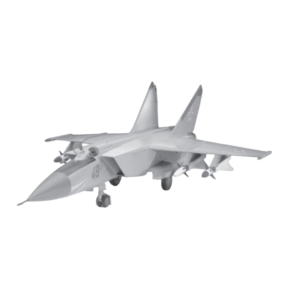 REVELL MiG-25 PD “FOXBAT“ A Bedienungsanleitung