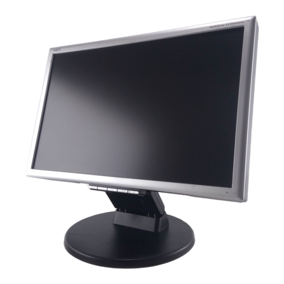 NEC MultiSync LCD205WXM Bedienerhandbuch