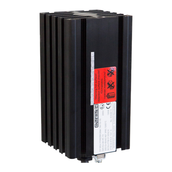 Intertec CP MULTITHERM DN.A Betriebsanleitung