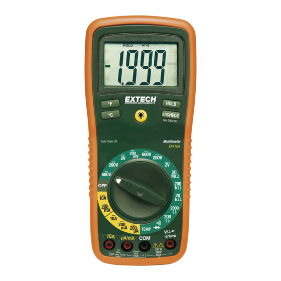 Extech Instruments EX410A Bedienungsanleitung