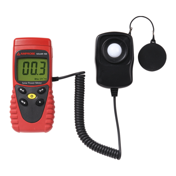 Amprobe SOLAR-100 Bedienungshandbuch