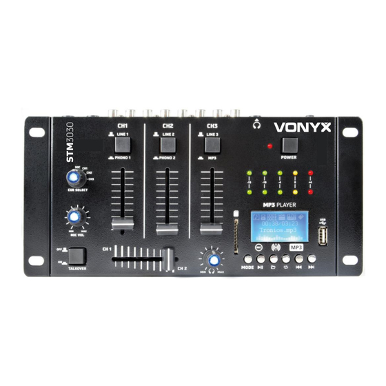 VONYX STM3030 Gebrauchsanleitung