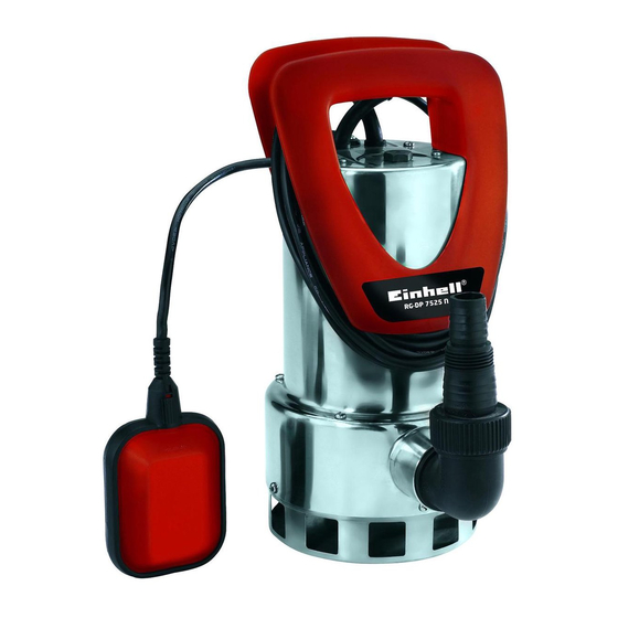 EINHELL RG-DP 7525 N Originalbetriebsanleitung
