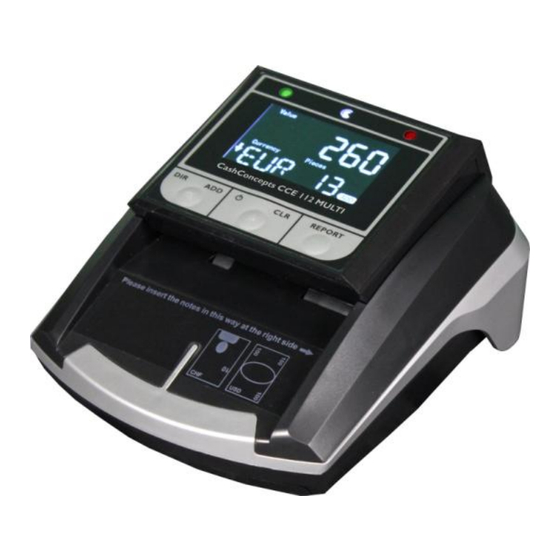 CashConcepts CCE 112 MULTI Benutzerhandbuch