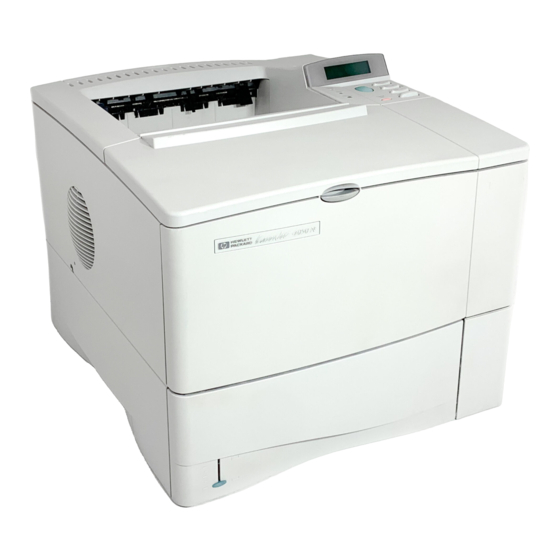 HP  LaserJet 4050 Leitfaden Zur Inbetriebnahme