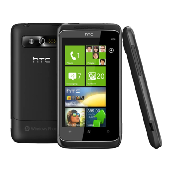 HTC 7 Trophy Kurzanleitung