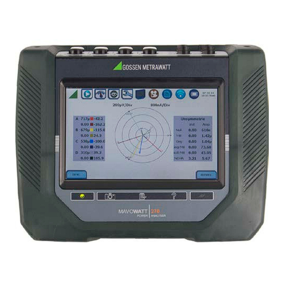 Gossen MetraWatt MAVOWATT 2 Serie Handbuch