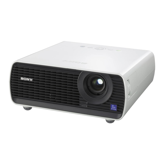 Sony VPL-EX130 Kurzreferenz