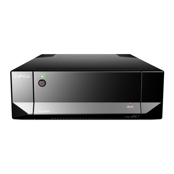 Cyrus Mono aPA7.5 Anleitung