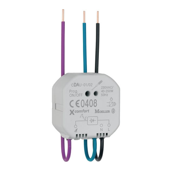 Eaton xComfort CDAU-01/02 Montageanweisung