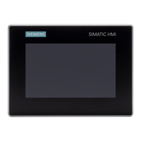 Siemens SIMATIC IPC277G Betriebsanleitung
