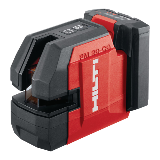 Hilti PM 20-CG Bedienungsanleitung