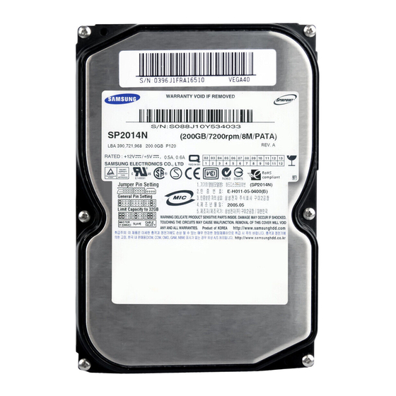 Conrad Electronic Samsung SP2014N Bedienungsanleitung