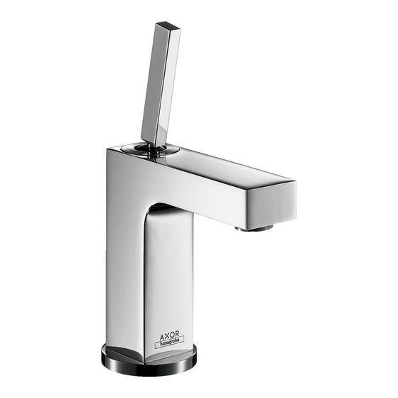 Hansgrohe Axor Citterio 39010 Serie Montageanleitung