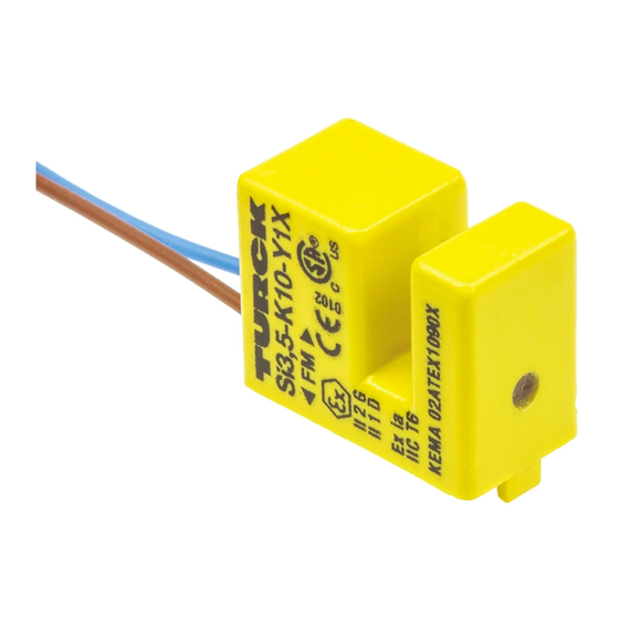 turck SI3,5-K10-Y1X Betriebsanleitung
