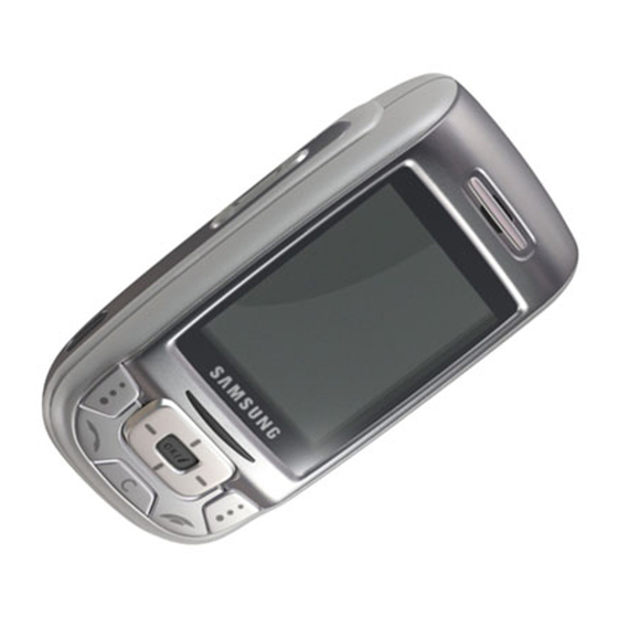 Samsung SGH-D500 Handbuch