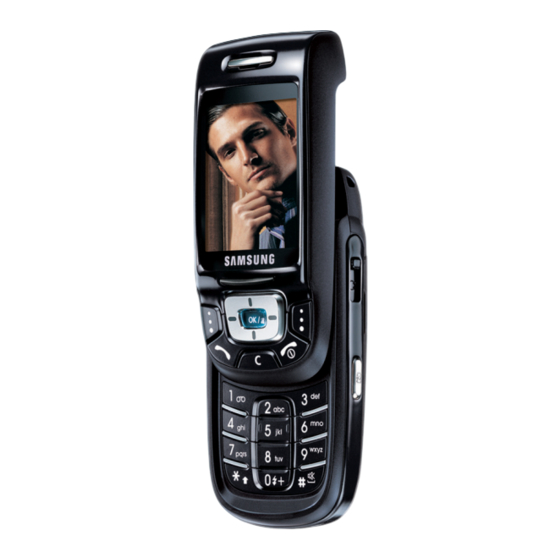 Samsung SGH-D500 Bedienungsanleitung