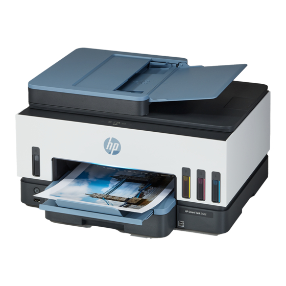 HP Smart Tank 7600 Serie Installationsanleitung