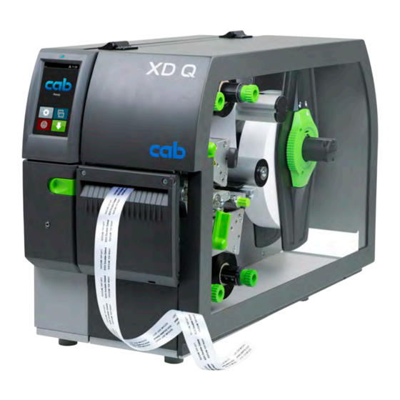 CAB XD Q-Serie Serviceanleitung
