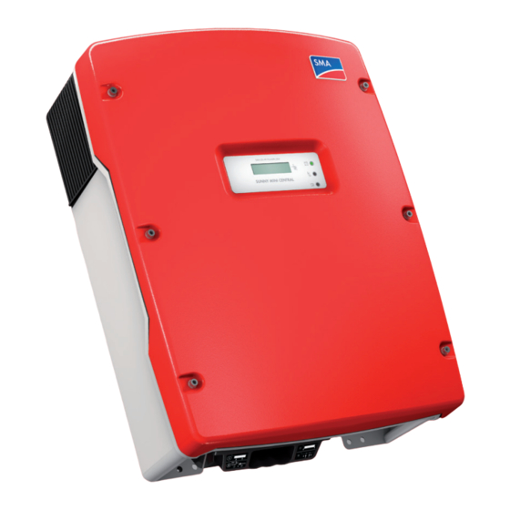 SMA SUNNY MINI CENTRAL 6000TL Installationsanleitung