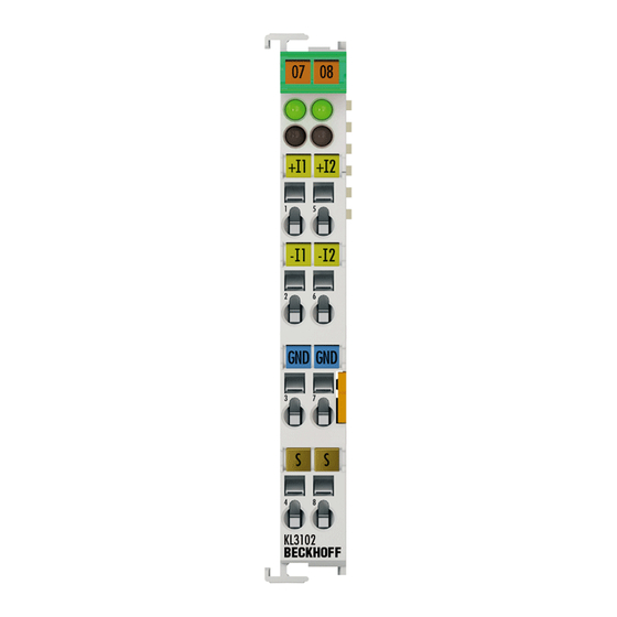 Beckhoff KL3102 Dokumentation
