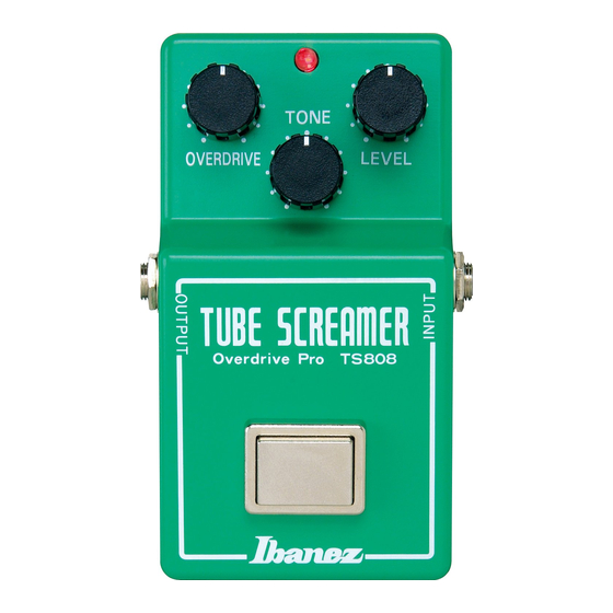 Ibanez TS808 Bedienungsanleitung