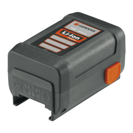 Gardena Li-Ion 18 V /2,6 Ah Betriebsanleitung