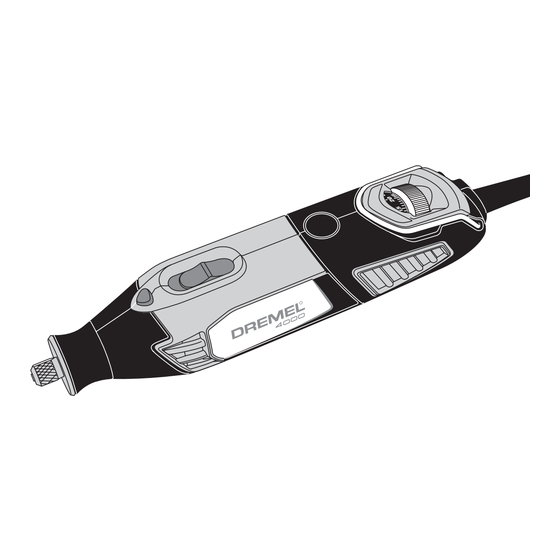 Dremel 4000 Übersetzung Der Originalbetriebsanleitung