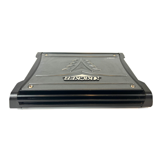 Kicker ZX300.1 Benutzerhandbuch