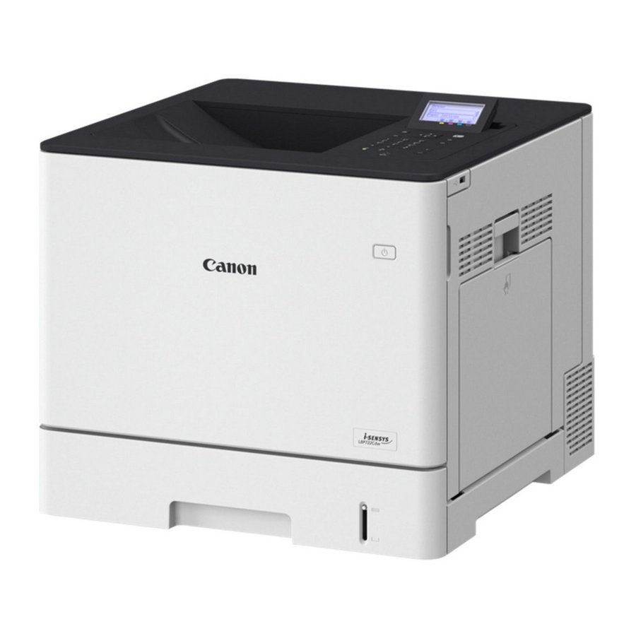 Canon LBP722Cdw Installationsanleitung